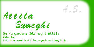 attila sumeghi business card